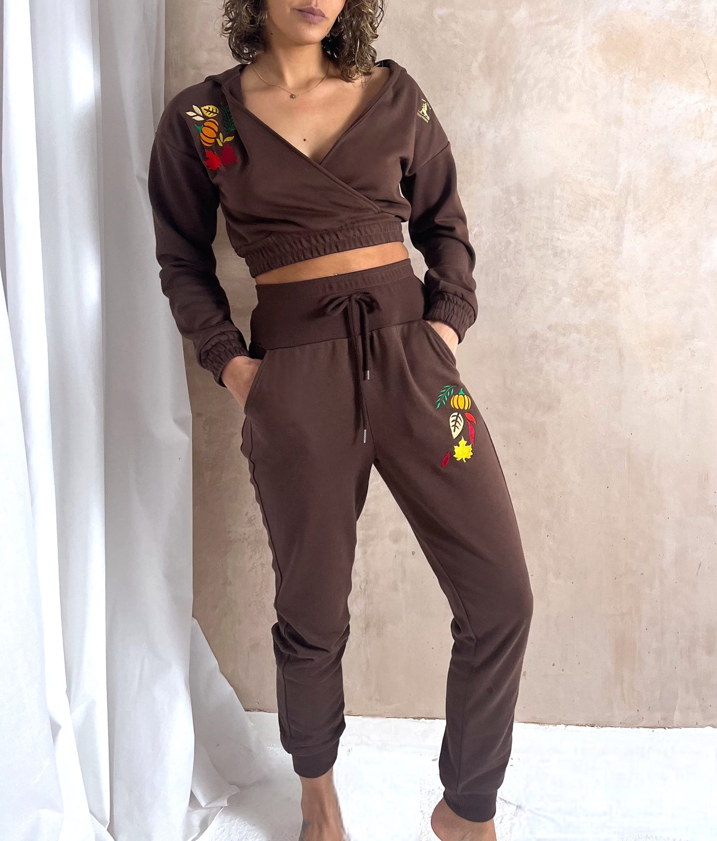 Autumn Wrap Style Hoodie