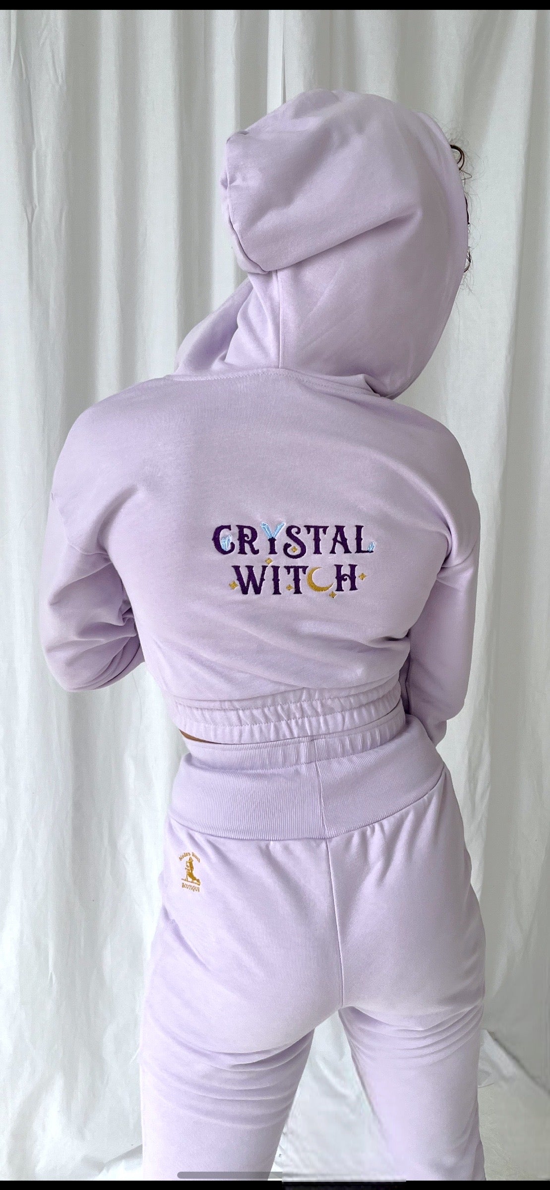Crystal Witch Pastel Purple Wrap Style Top
