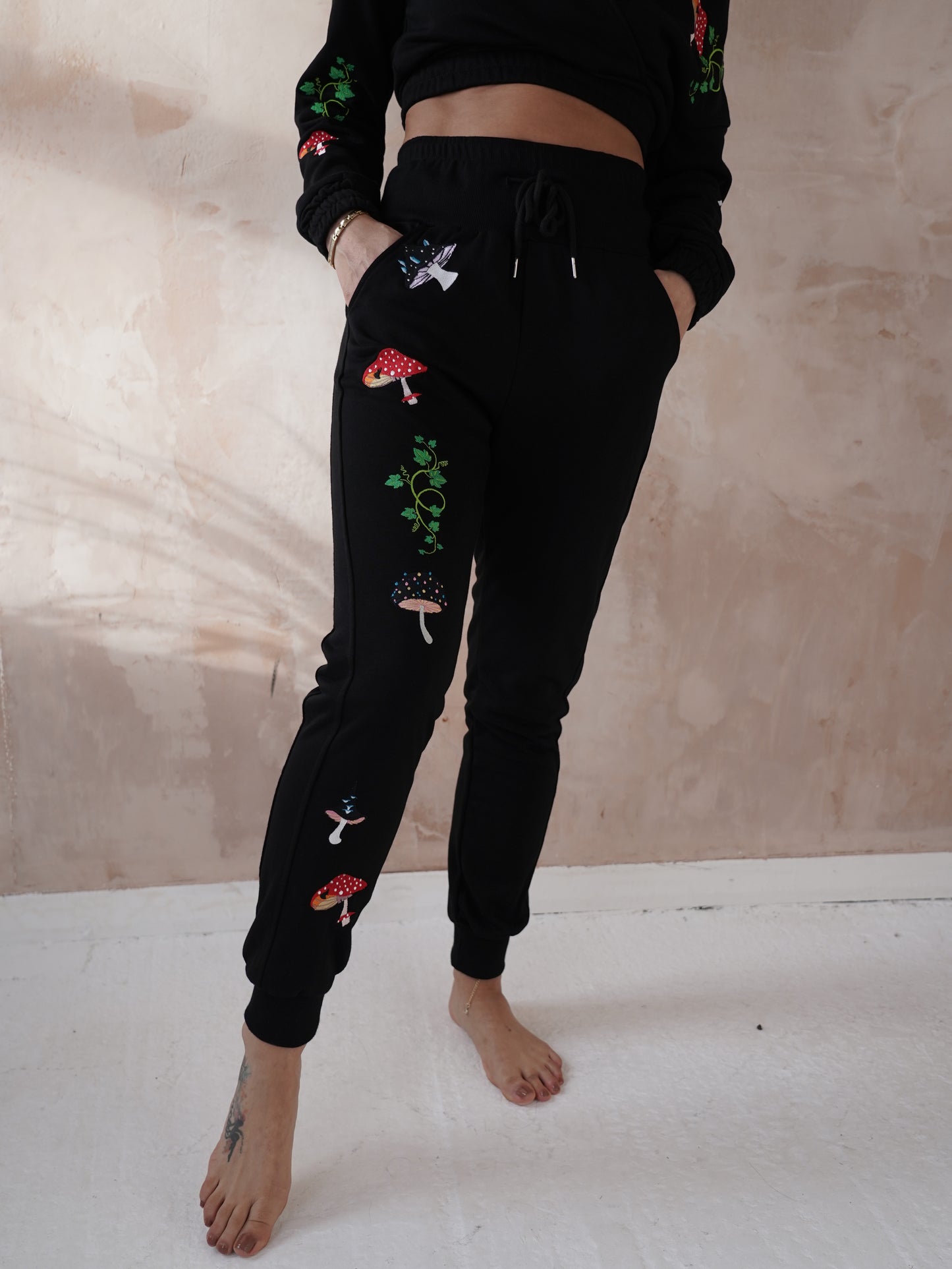 ๐ Mushroom High Waisted Joggers ๐