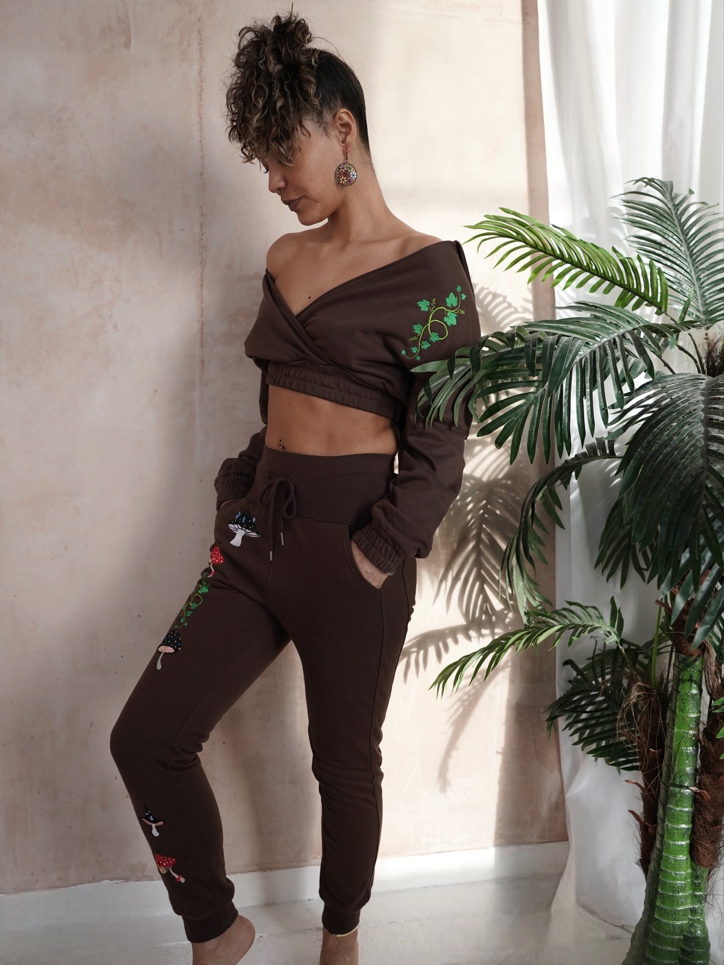 ๐ Mushroom High Waisted Joggers ๐