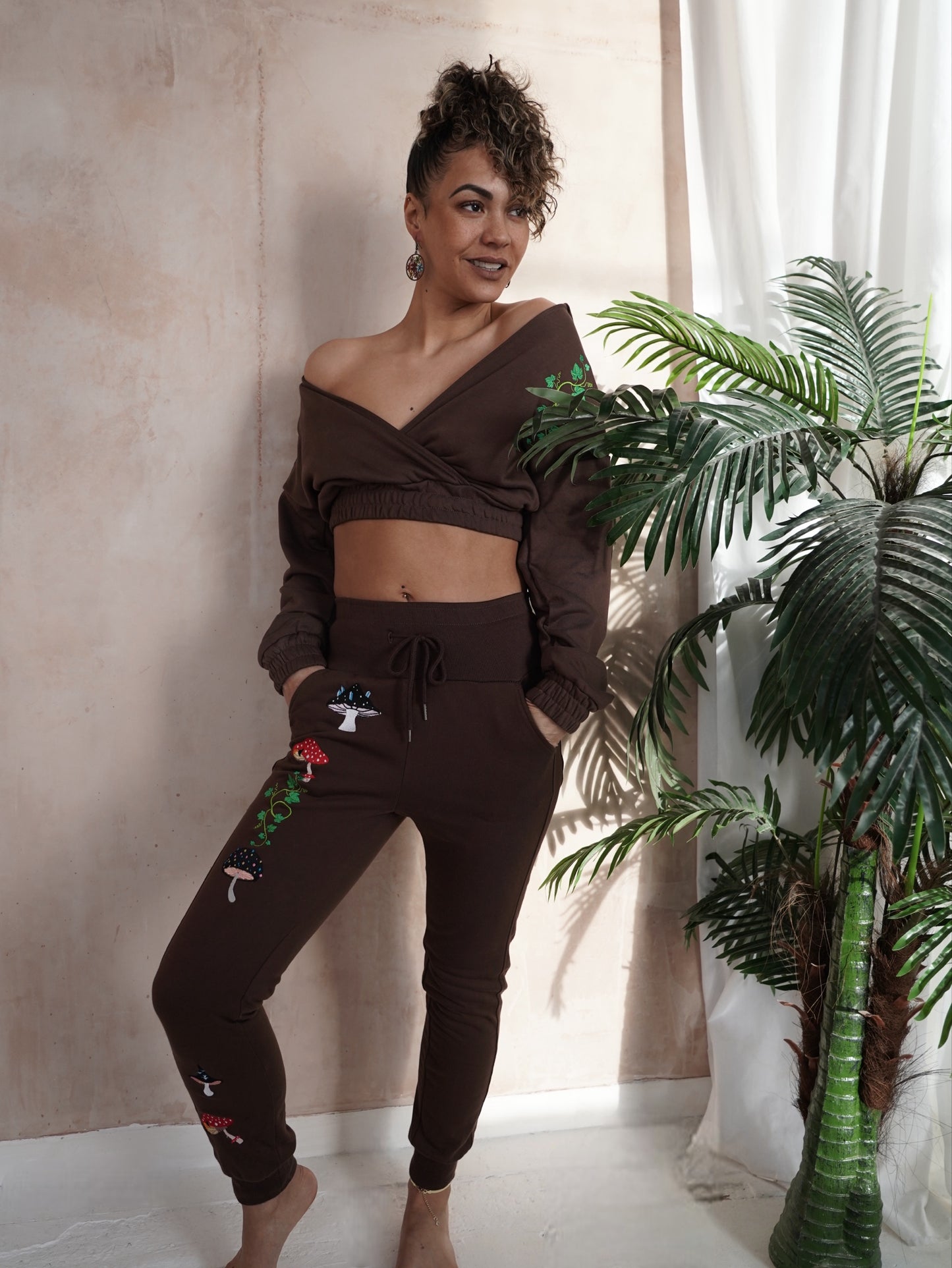 ๐ Mushroom High Waisted Joggers ๐
