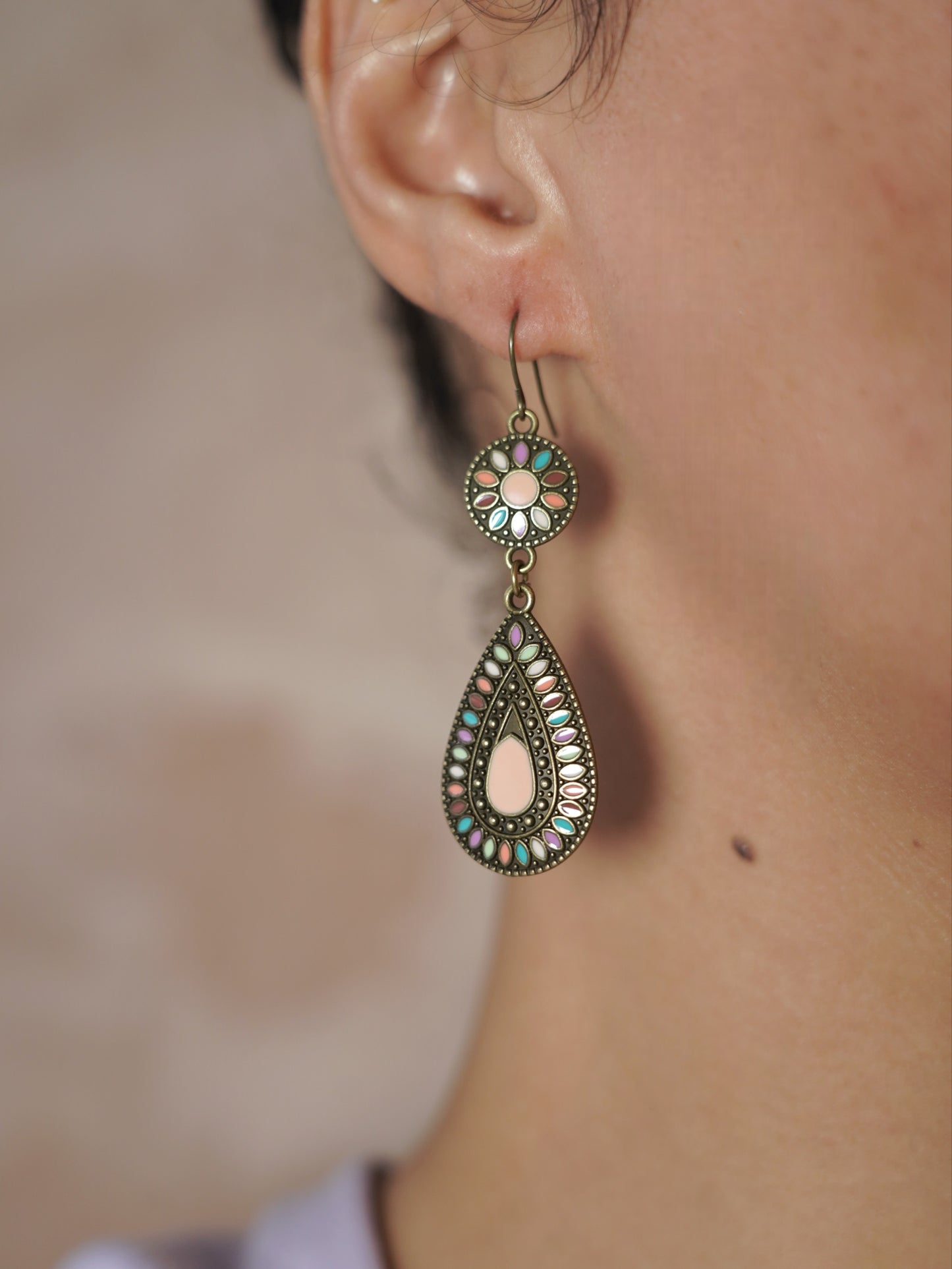 Vintage Style Teardrop Earrings