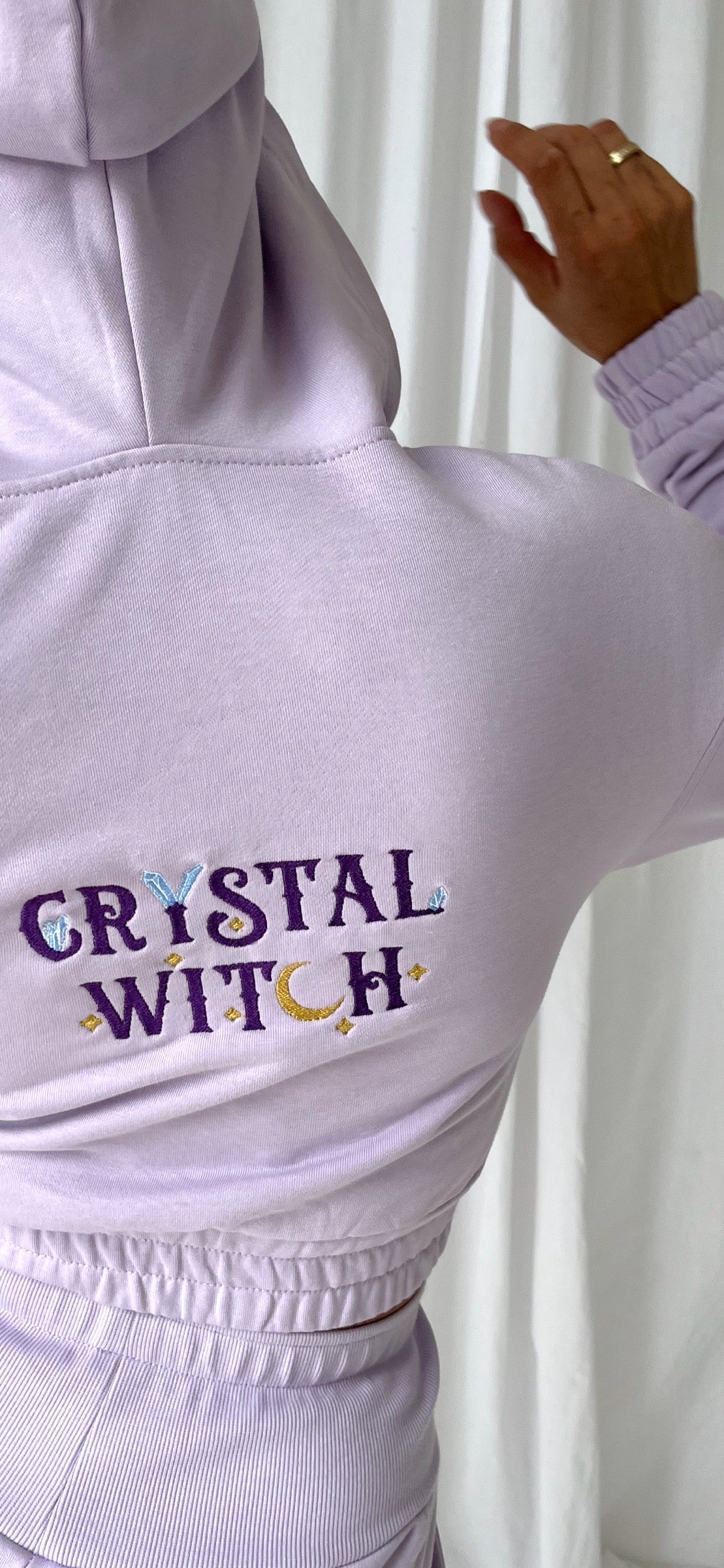 Crystal Witch Pastel Purple Wrap Style Top