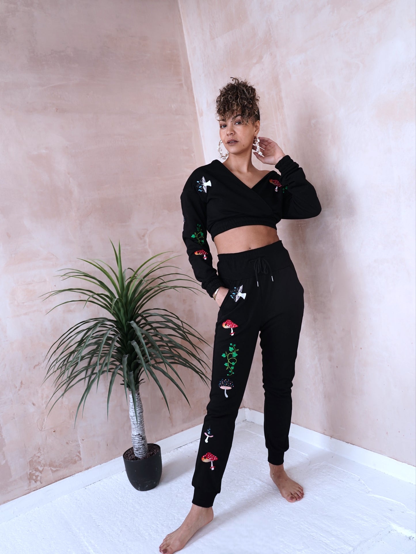 ๐ Mushroom High Waisted Joggers ๐