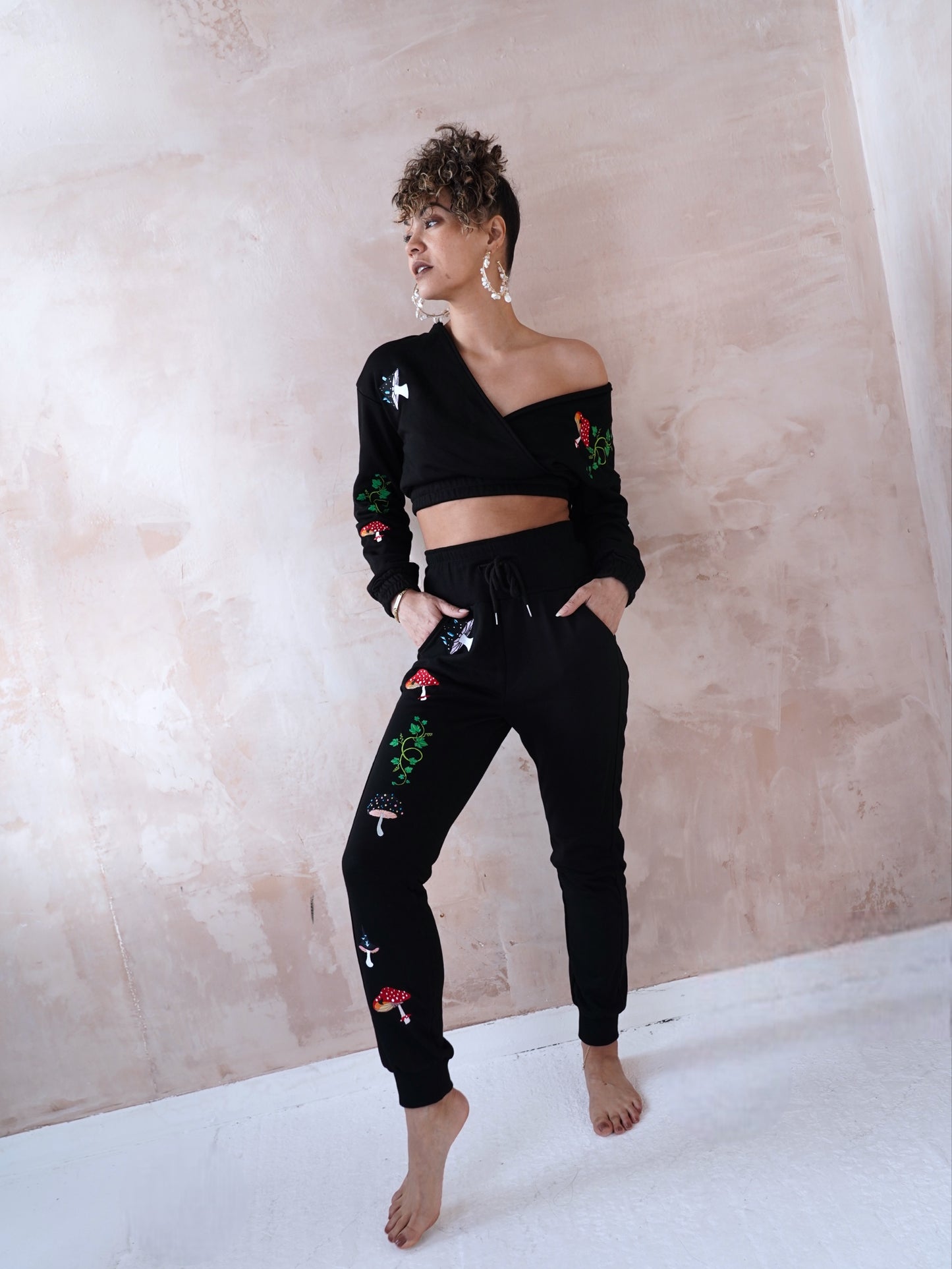 ๐ Mushroom High Waisted Joggers ๐