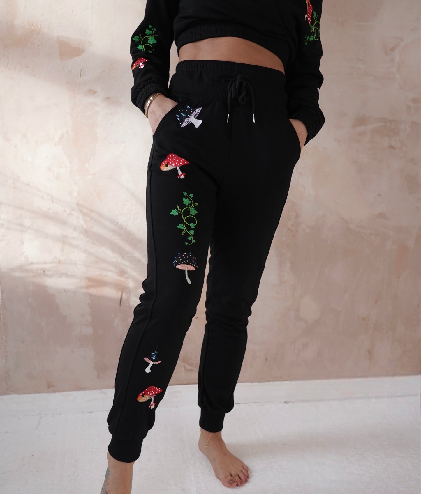 ๐ Mushroom High Waisted Joggers ๐