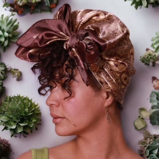 Lush Brown Silky Scarf