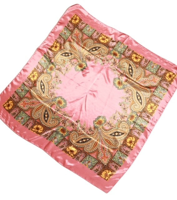 Pink Silky Scarf