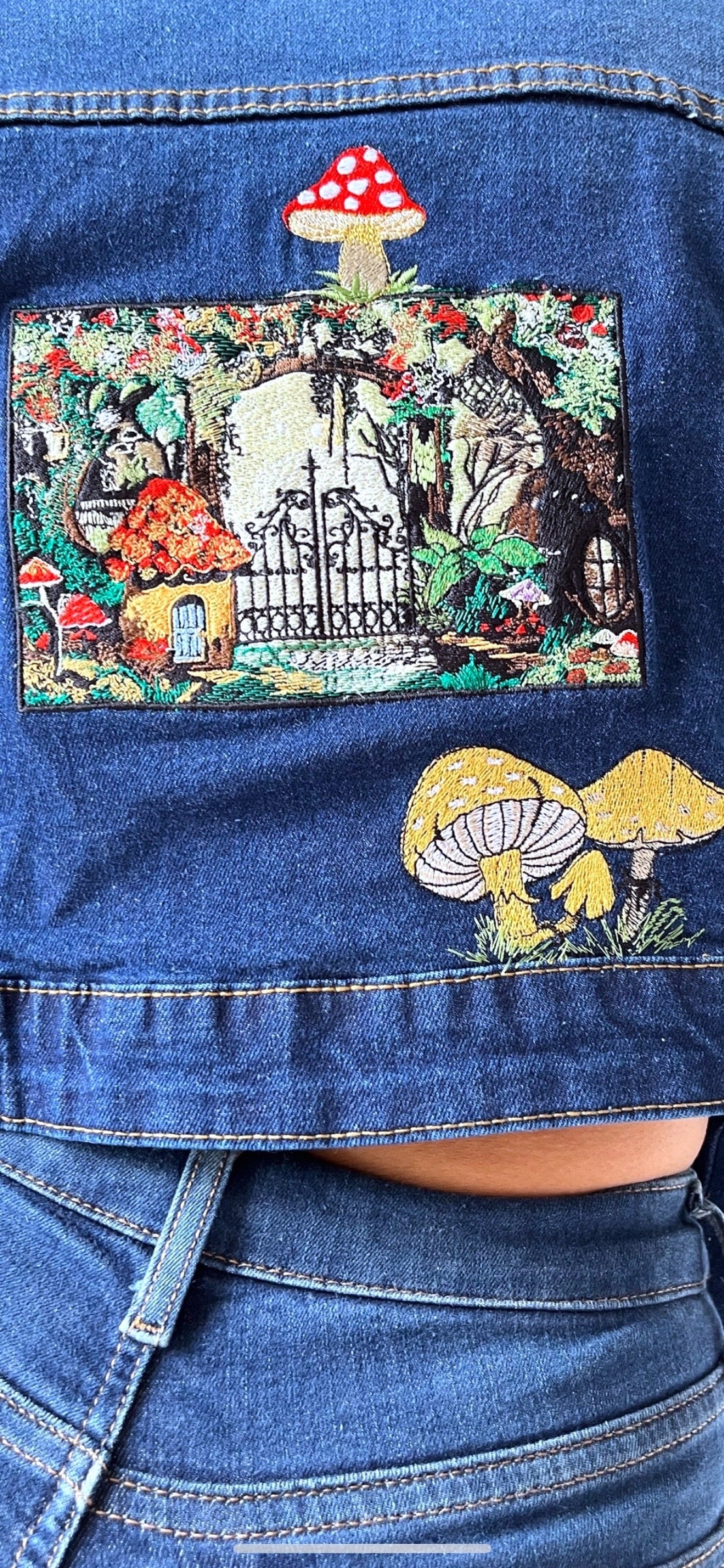 Mushroom Fairytale Realm Cropped Jacket
