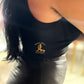 Silky Style Dainty Crystal Crop Top