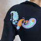 Glow In The Dark Paisley Trance Cotton Hoodie