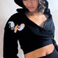 Glow In The Dark Paisley Trance Cotton Hoodie