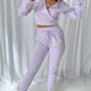 Crystal Witch Pastel Purple High Waisted Joggers