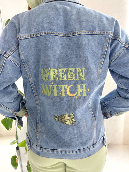 Green Witch Oversized Lightweight Jacket