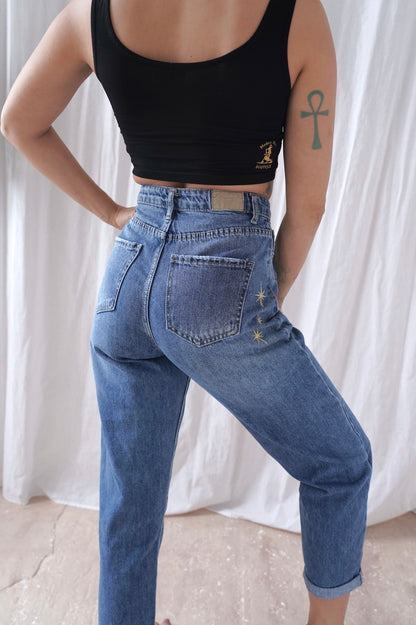 High Waisted Sun & Moon Jeans