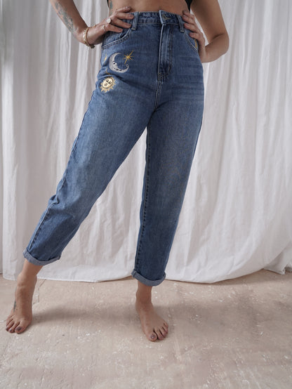 High Waisted Sun & Moon Jeans