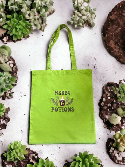 Herbs and Potions 100% Organic Cotton Bag