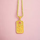 The Lovers Tarot 18k Gold Plated Necklace