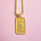 The Sun 18k Gold Plated Tarot Necklace