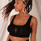 Silky Style Dainty Ankh Crop Top