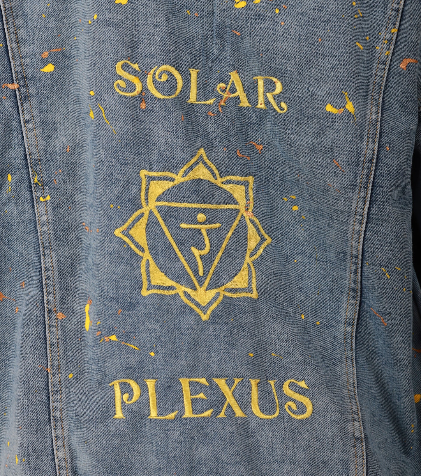 Solar Plexus Chakra- Light Weight Oversized Denim Jacket.