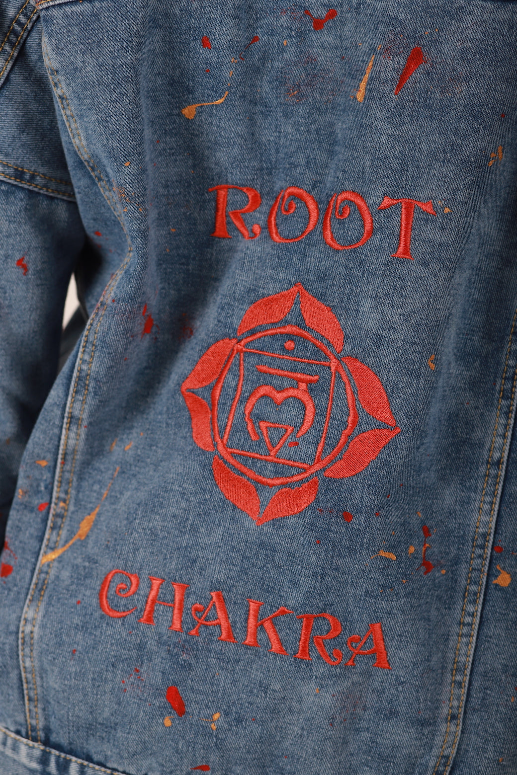 Root Chakra- Light Weight Oversized Denim Jacket