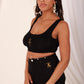 Silky Style Dainty Ankh Crop Top