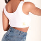 Silky Style Dainty Unalome Crop Top