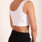 Silky Style Dainty Yin and Yang Crop Top