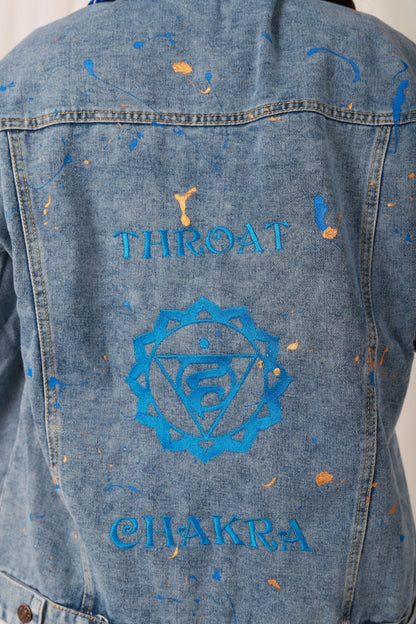 Throat Chakra- Light Weight Oversized Denim Jacket