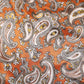 Copper Paisley Silky Scarf