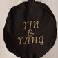 Black Gym Barrel Bag- Yin and Yang