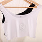 Silky Style Dainty Yin and Yang Crop Top